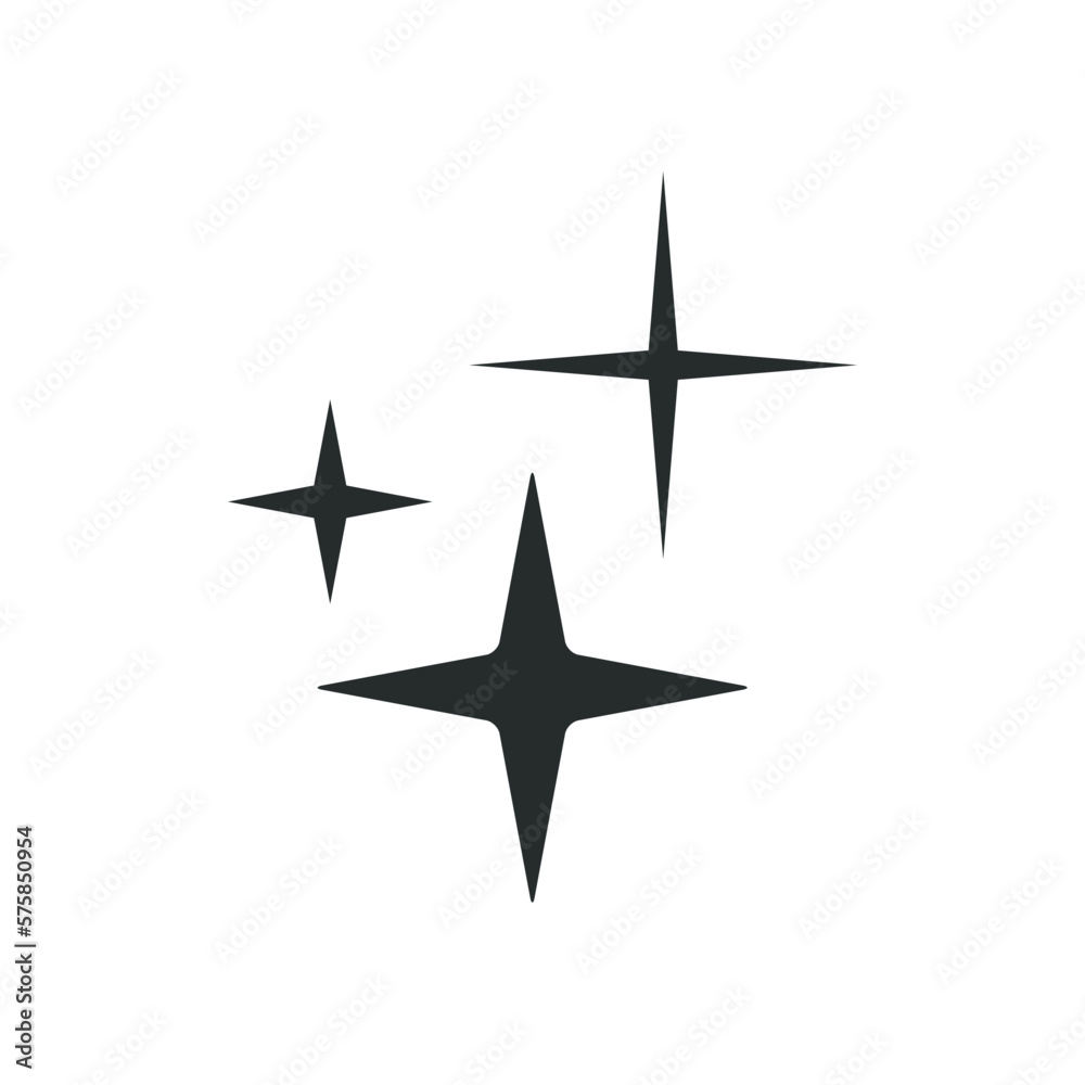 Flat vector hippy boho illustration. Hand drawn retro groovy stars Flat vector hippy boho illustration. Hand drawn retro groovy stars
