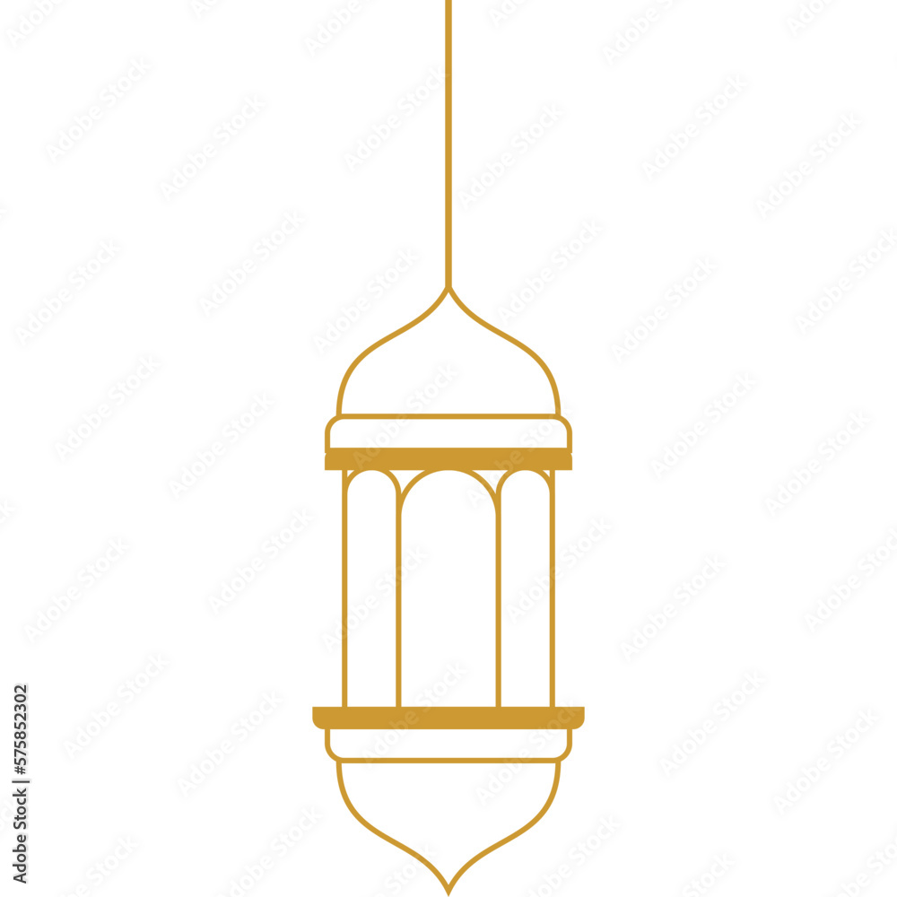 Lantern Islamic Outline Lantern Islamic Outline