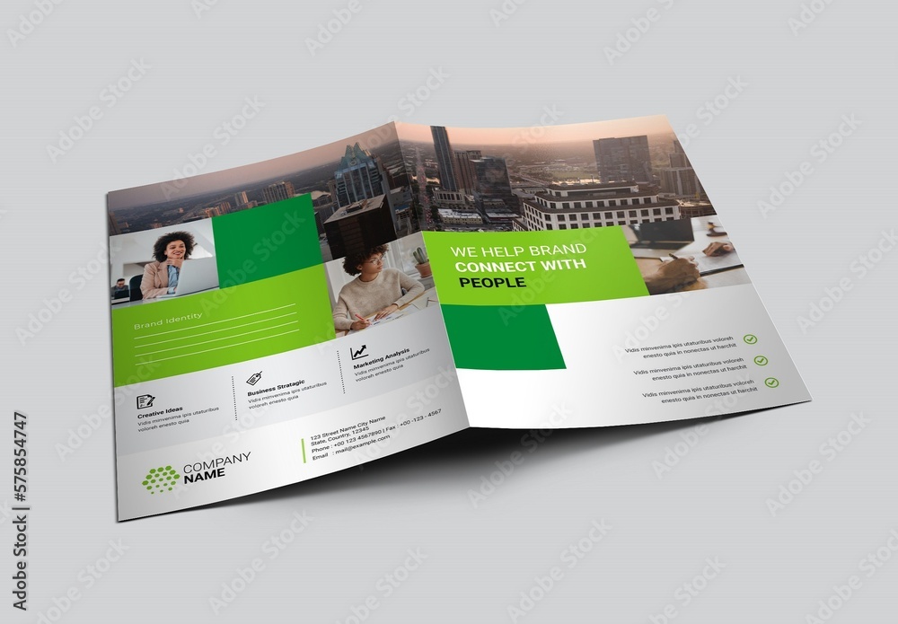 Business Presentation Folder Layout Stock Template Adobe Stock