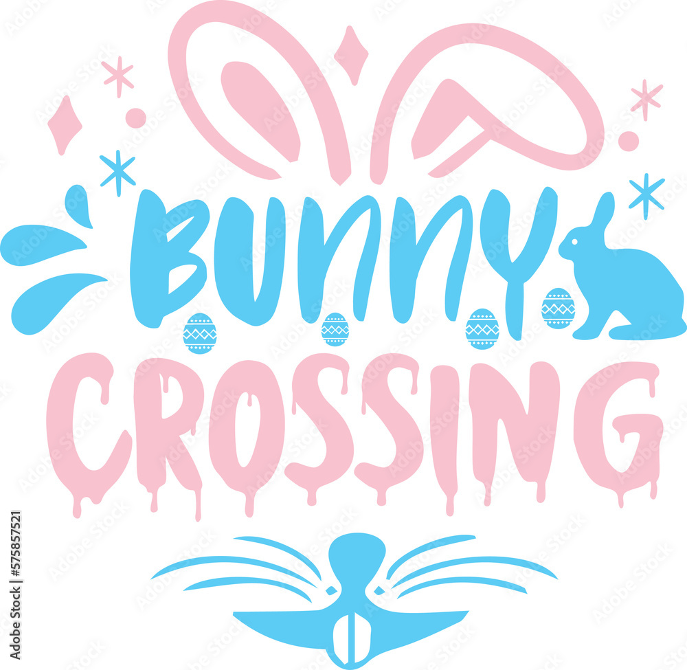 Bunny Crossing | Easter Design | Easter sunday | Happy Easter | My 1st Easter Bunny Crossing | Easter Design | Easter sunday | Happy Easter | My 1st Easter