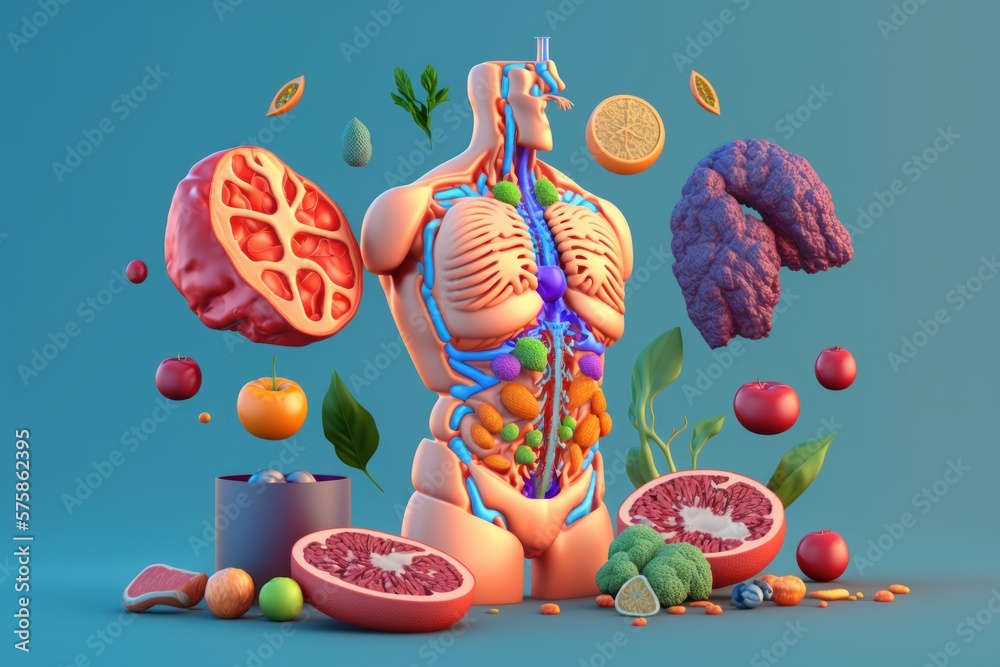 Fruits forming a human body metabolism and nutrition, Eating Diet