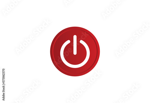 Power button vector isolated. eps 10.