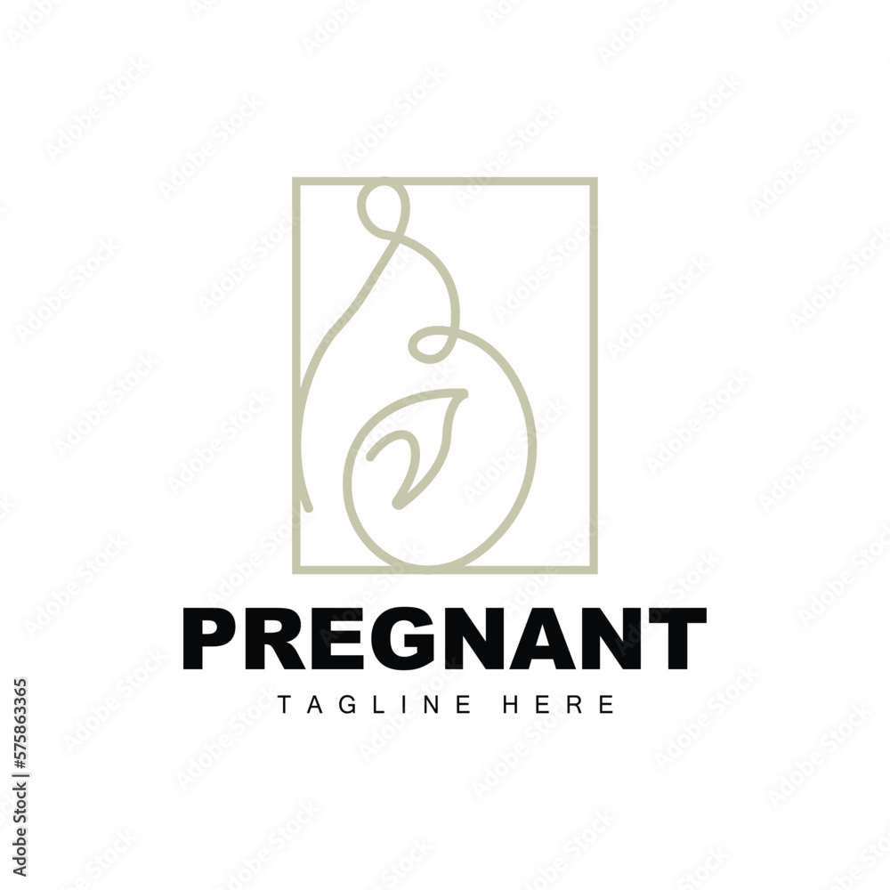 Pregnant Logo, Mom And Baby Health Care Design, Pregnant And Baby Medicine Brand Icon Vector Pregnant Logo, Mom And Baby Health Care Design, Pregnant And Baby Medicine Brand Icon Vector