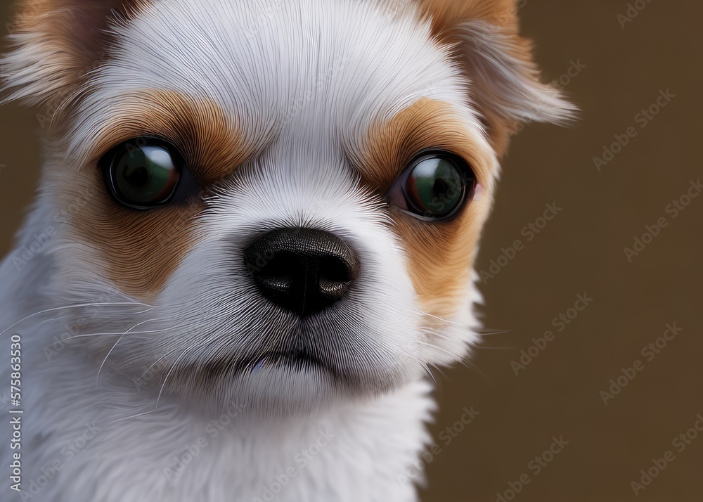 Cute doggie, illustration. Pets.