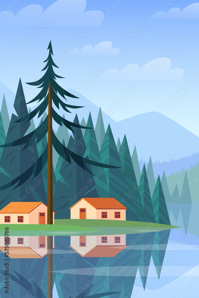 Forest landscape Forest landscape