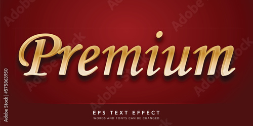 premium 3d editable text effect