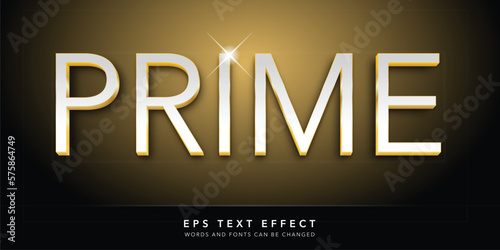 prime 3d editable text effect