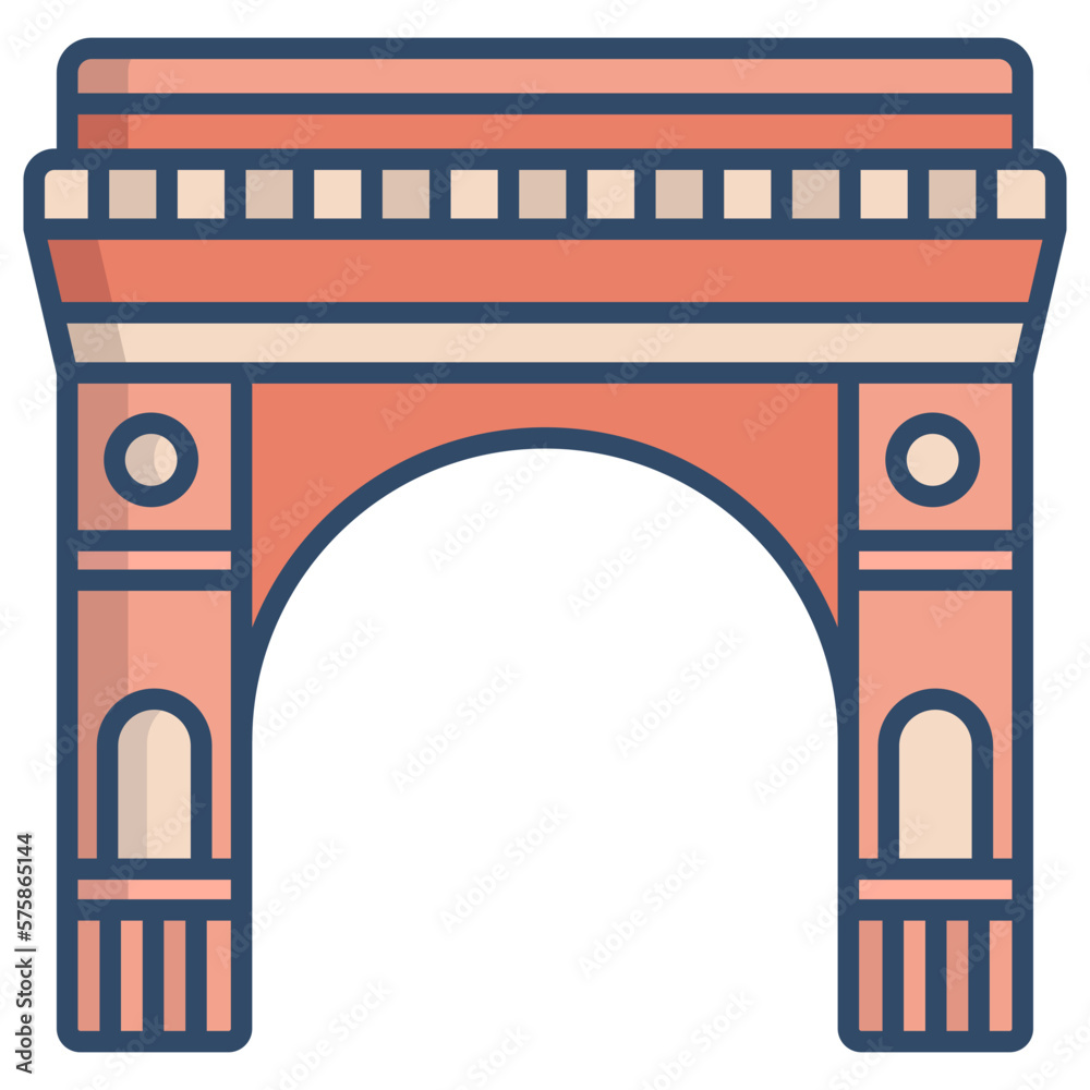 Fototapeta premium India Gate icon
