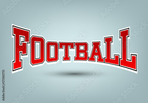 American football Letter concept vector design, Ameracan football banner, football ball on gradient background