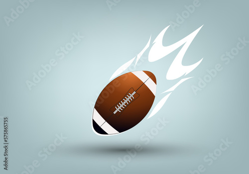 American football concept vector design, Ameracan football banner, football ball on an isolated background