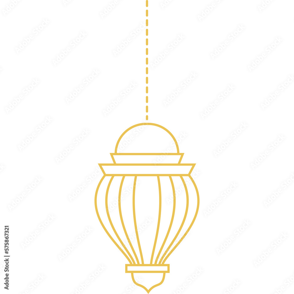 Islamic Lattern Outline Islamic Lattern Outline