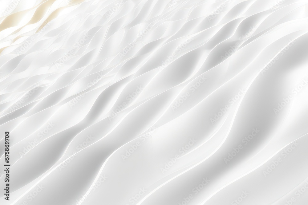 Obraz premium white wavy abstract background created with generative AI
