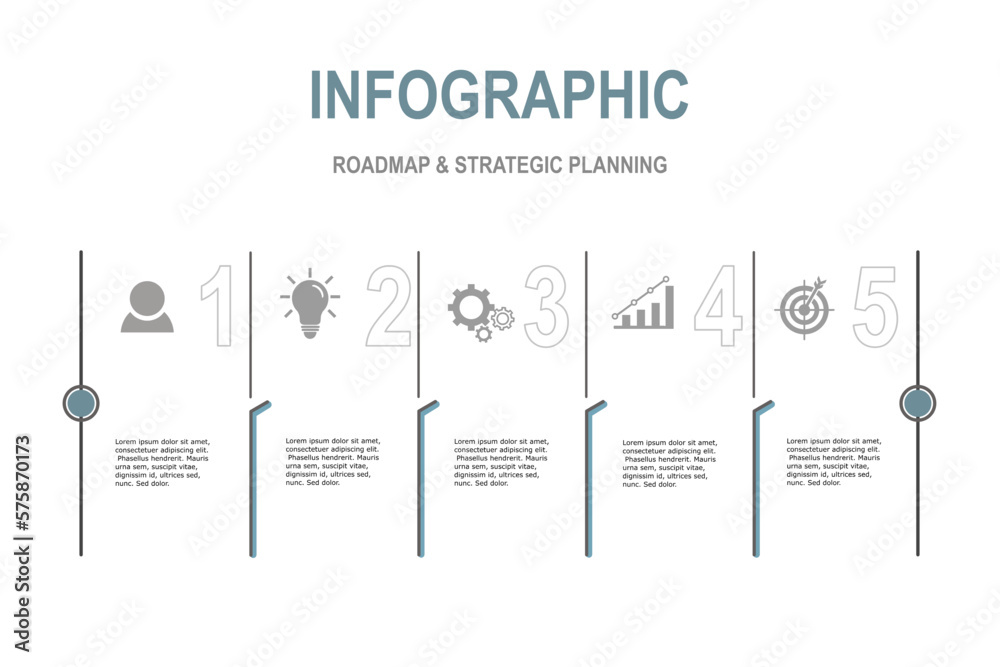 Infographic template for business plan ,strategy, roadmap. 5 Steps Modern Timeline diagram minimal style, presentation vector infographics Infographic template for business plan ,strategy, roadmap. 5 Steps Modern Timeline diagram minimal style, presentation vector infographics