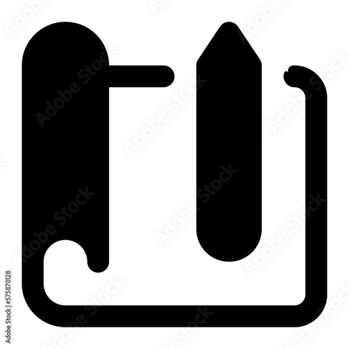 blueprint glyph icon