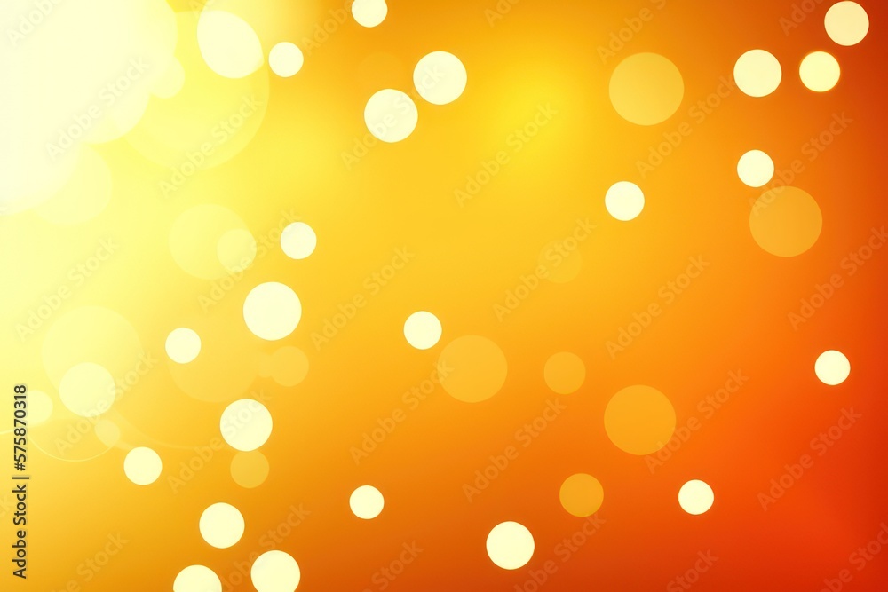 abstract bokeh on orange background created with generative AI abstract bokeh on orange background created with generative AI