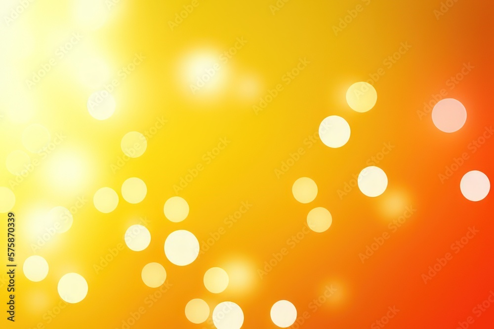 abstract bokeh on orange background created with generative AI abstract bokeh on orange background created with generative AI