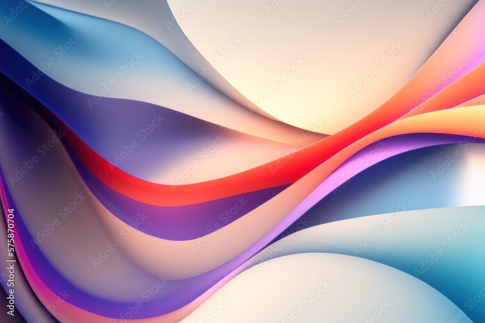 Fototapeta premium abstract wavy background created with generative AI