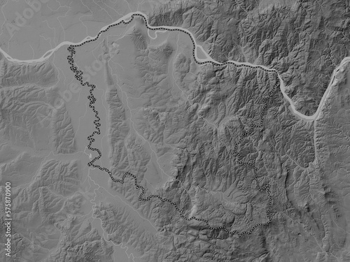 Branicevski, Serbia. Grayscale. No legend photo