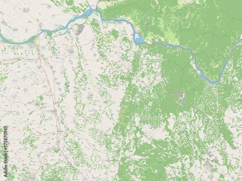 Branicevski  Serbia. OSM. No legend