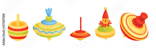 Spinning Top Toy Balancing on the Tip Vector Set