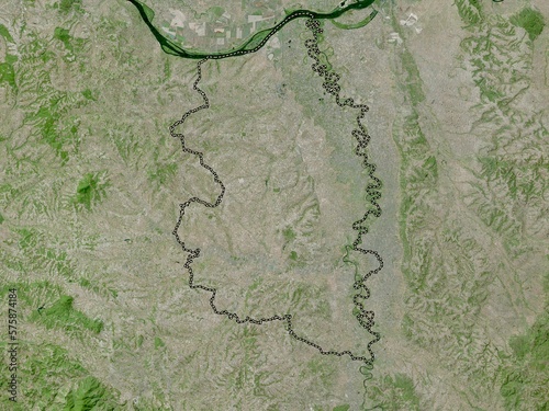 Podunavski, Serbia. High-res satellite. No legend photo