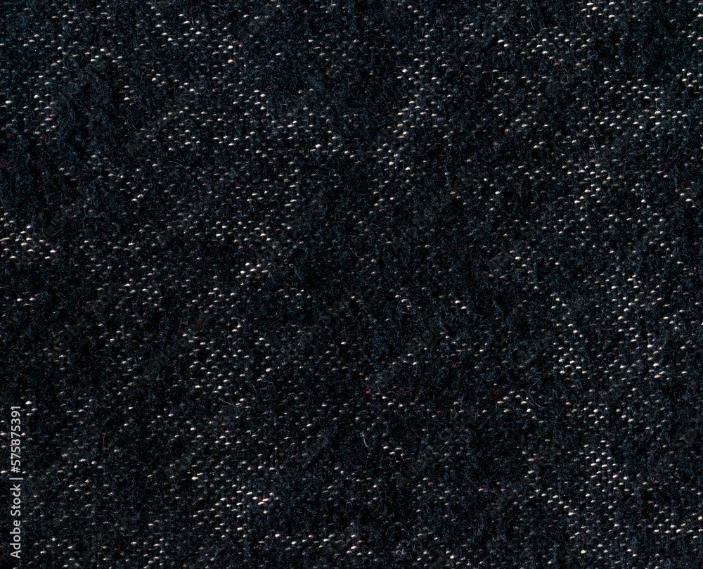 The texture of the fabric of the old blanket. black fabric duvet. The texture of the fabric of the old blanket. black fabric duvet.