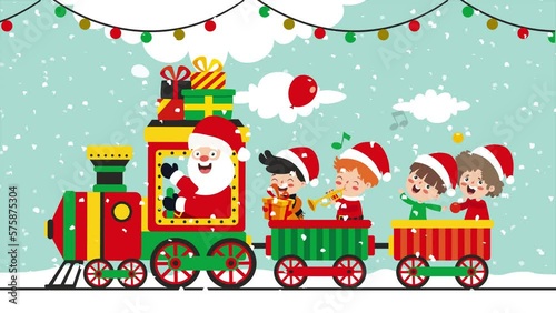 Christmas Animation With Cartoon Characters