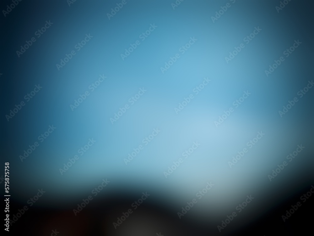 Obraz premium Blue and black gradient with black wave