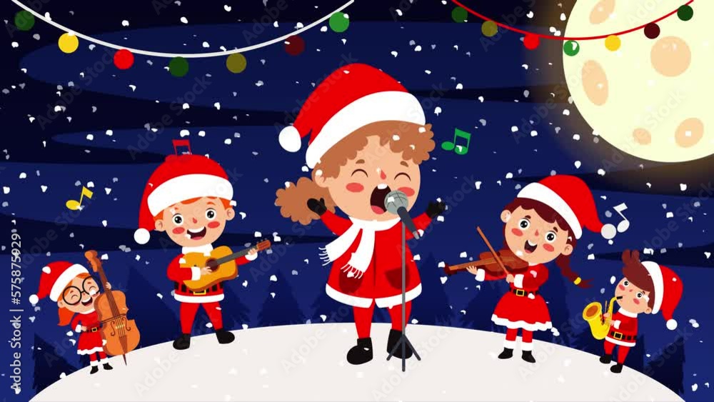 Christmas Animation With Cartoon Characters Christmas Animation With Cartoon Characters