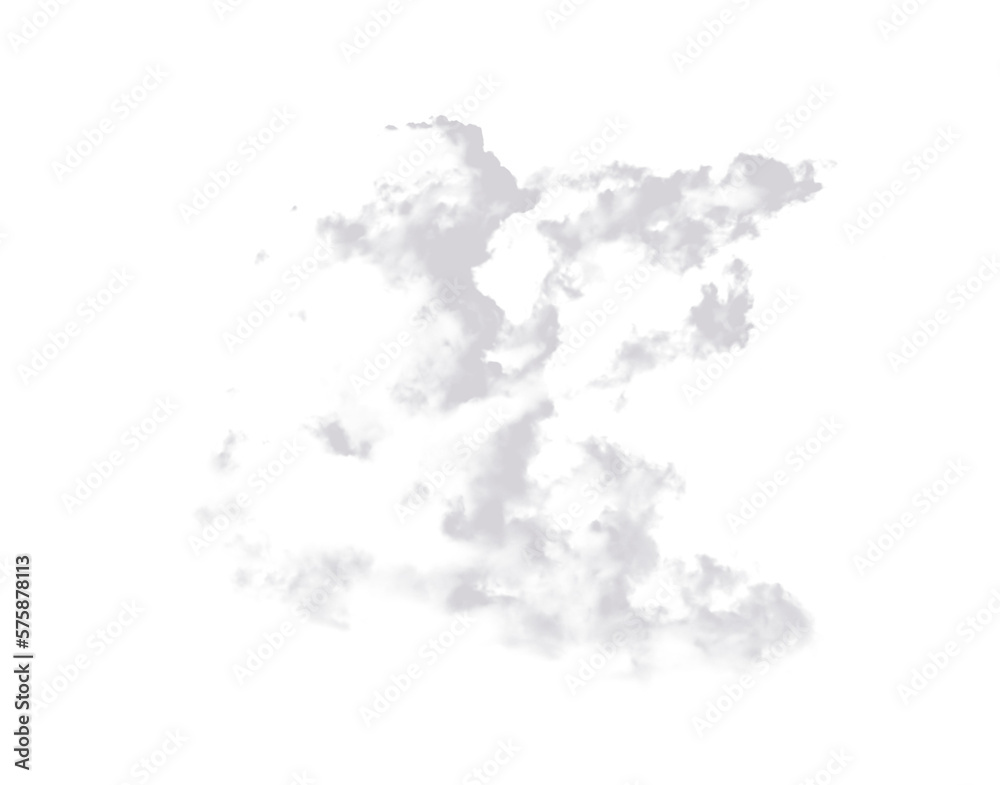 Obraz premium Grey smoke cloud, fog or smokey flare and realistic vector of steam or gas, mist explosion with a powder spray and a design element texture isolated on a transparent and png background