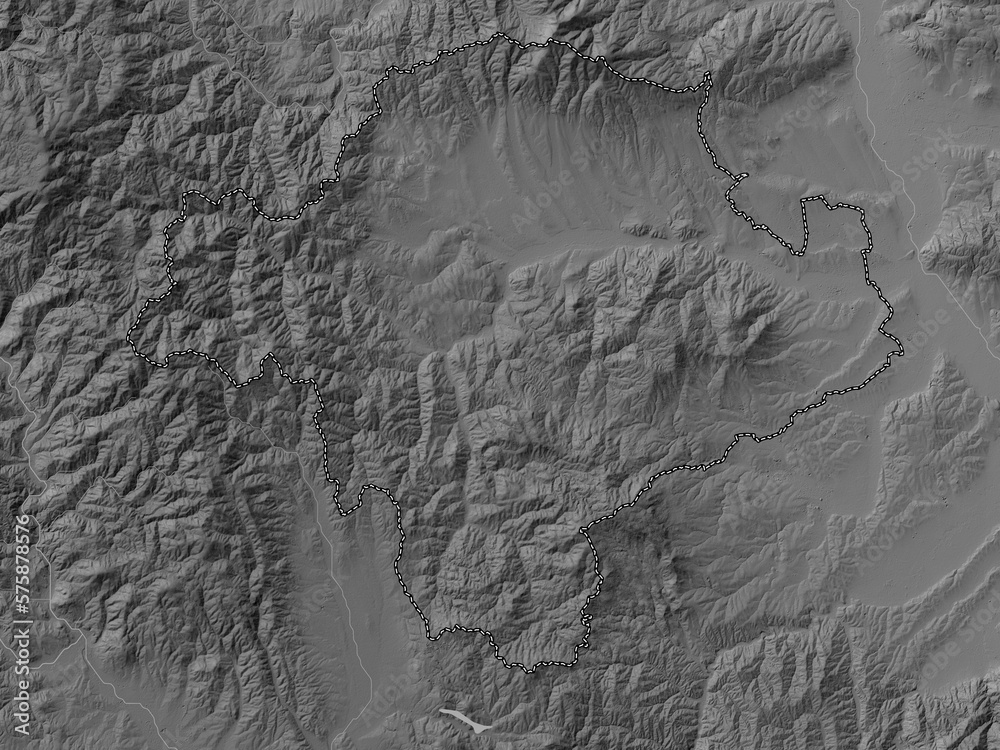 Toplicki, Serbia. Grayscale. No legend Toplicki, Serbia. Grayscale. No legend