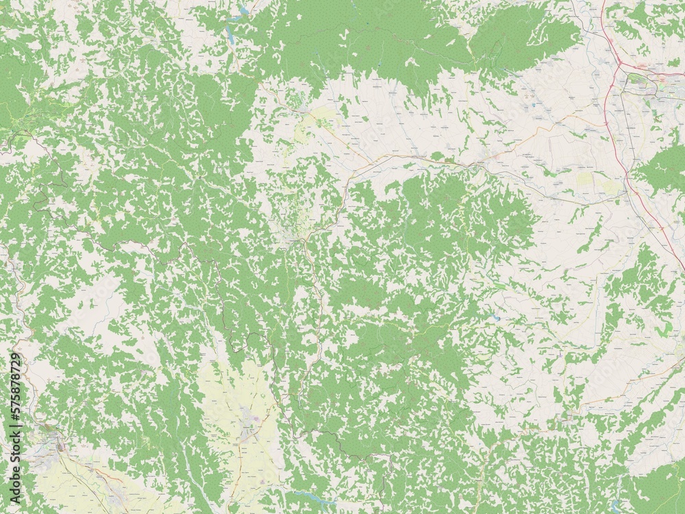 Toplicki, Serbia. OSM. No legend