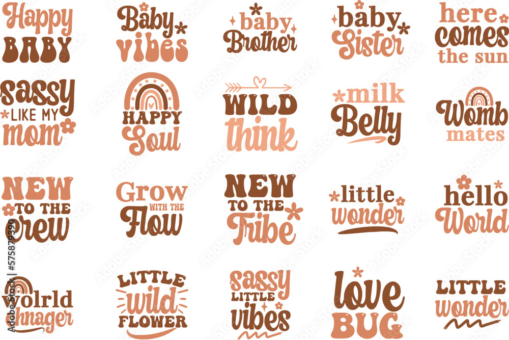 Fototapeta premium Wild baby SVG Bundle