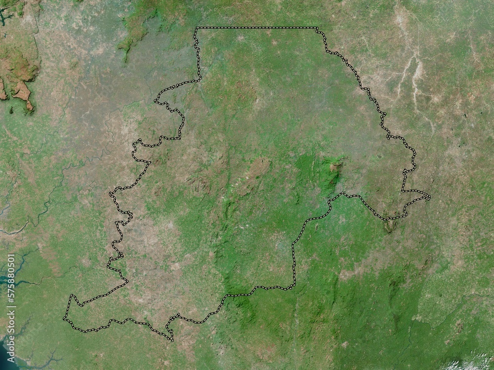 Fototapeta premium Northern, Sierra Leone. High-res satellite. No legend