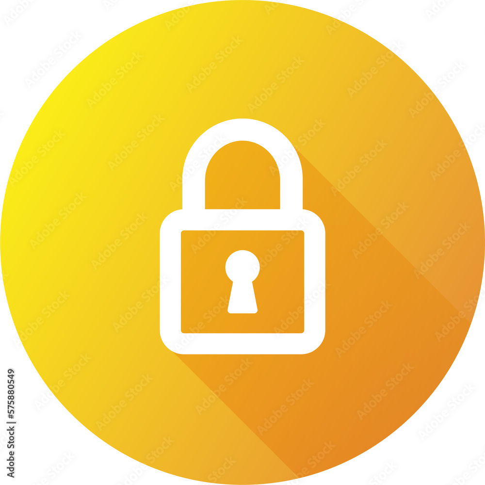 Padlock icon in flat design style. Security signs illustration. Padlock icon in flat design style. Security signs illustration.