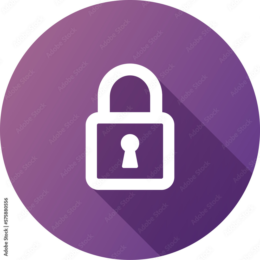 Padlock icon in flat design style. Security signs illustration. Padlock icon in flat design style. Security signs illustration.
