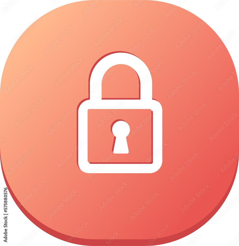 Padlock icon in flat design style. Security signs illustration. Padlock icon in flat design style. Security signs illustration.