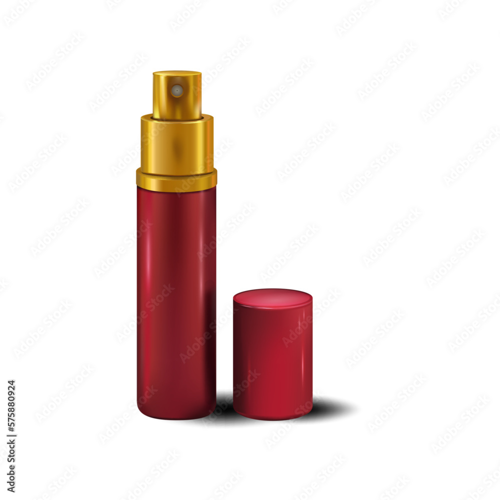 Perfume. Red bottle for bottled perfume. Vector. Graphic. Women's accessory, cosmetics, everyday use. Can be used for advertising, layout, web design, posters, magazines, stores, merchandise, collage Perfume. Red bottle for bottled perfume. Vector. Graphic. Women's accessory, cosmetics, everyday use. Can be used for advertising, layout, web design, posters, magazines, stores, merchandise, collage