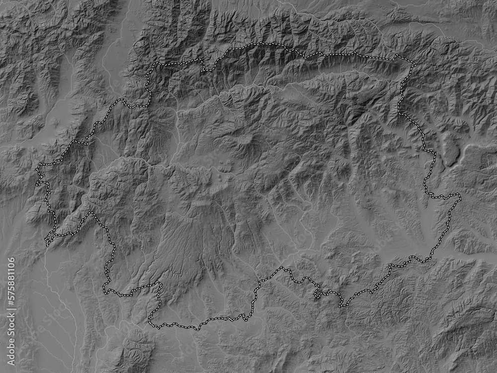 Banskobystricky, Slovakia. Grayscale. No legend Banskobystricky, Slovakia. Grayscale. No legend