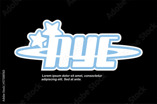 nyc y2k style streetwear clothing printing vector elements
