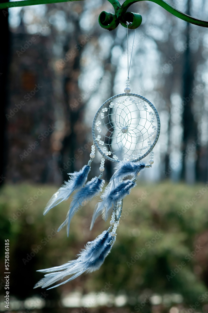 Windy dreamcatcher, indian spiritual amulet. Shaman Windy dreamcatcher, indian spiritual amulet. Shaman