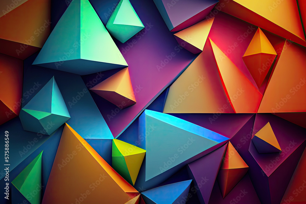 triangle wallpaper art created with Generative AI technology triangle wallpaper art created with Generative AI technology