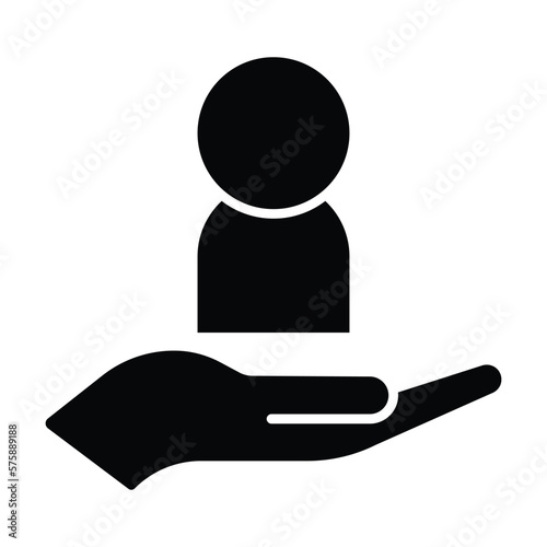 customer retention icon, customer vector, retention illustration
