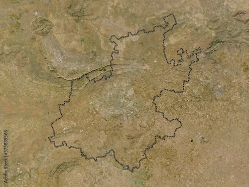 Gauteng, South Africa. Low-res satellite. No legend photo