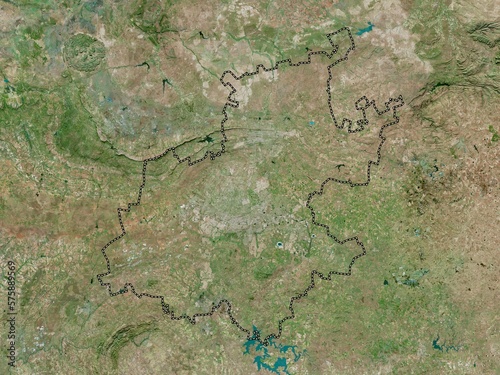 Gauteng, South Africa. High-res satellite. No legend photo