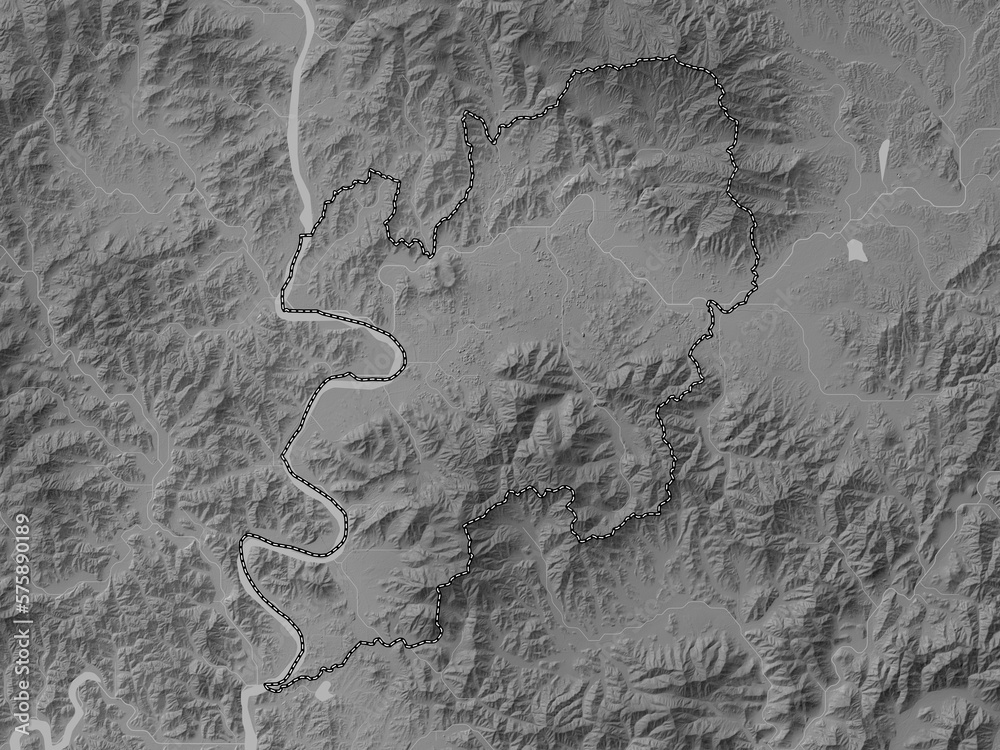 Daegu, South Korea. Grayscale. No legend Daegu, South Korea. Grayscale. No legend