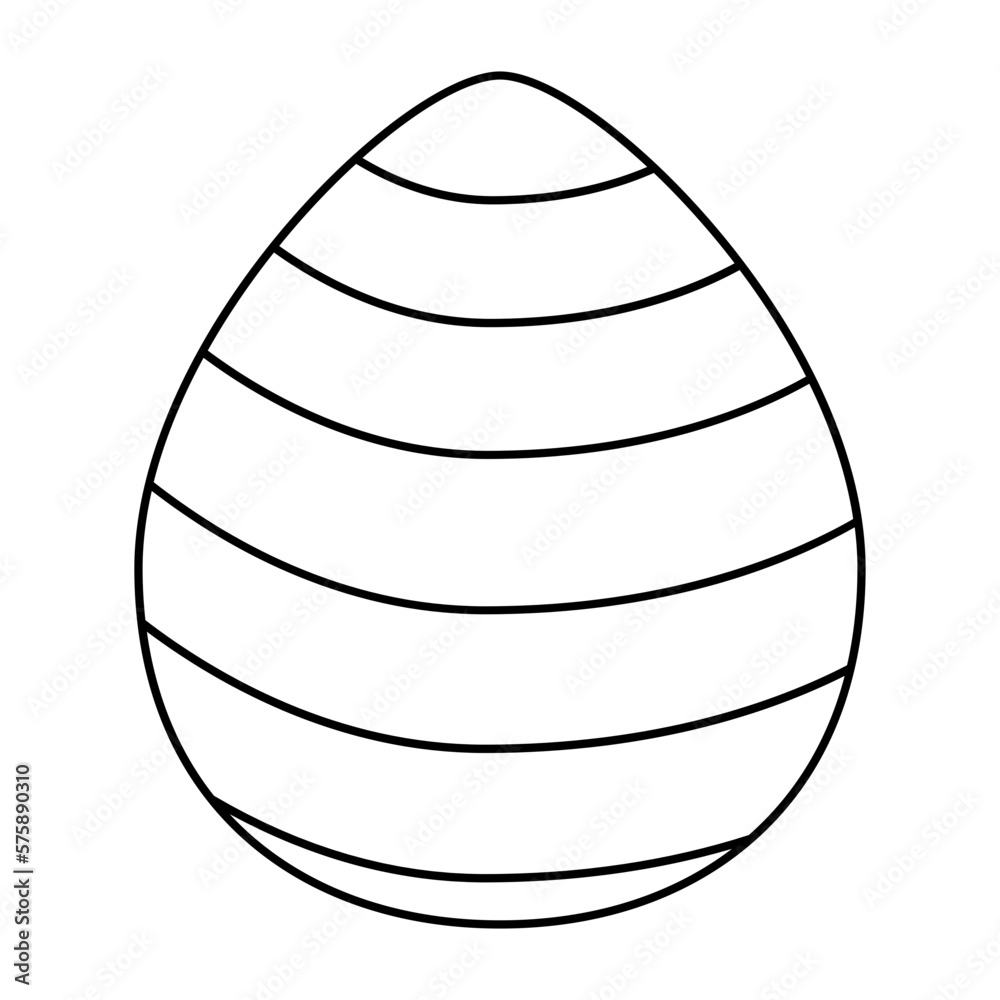 Easter egg line icon. Easter egg line icon.