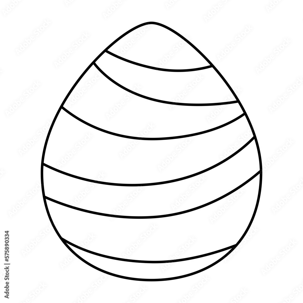 Easter egg line icon. Easter egg line icon.