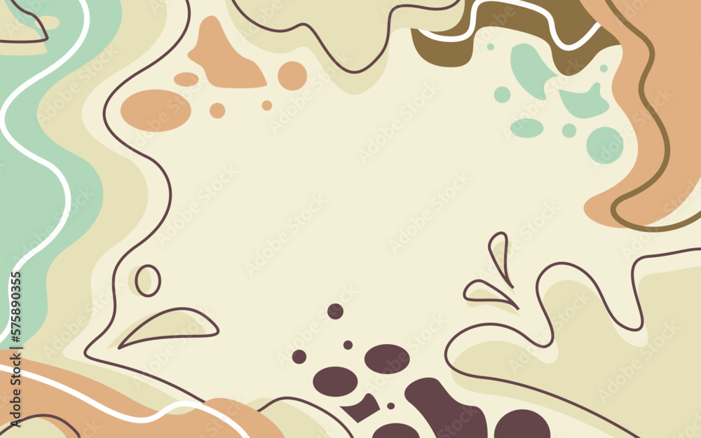 Hand drawn nature minimalist background Hand drawn nature minimalist background