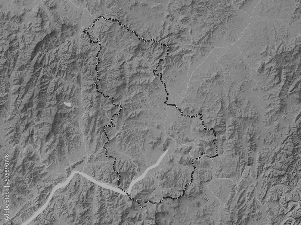 Sejong, South Korea. Grayscale. No legend